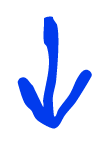 blue arrow pointing down