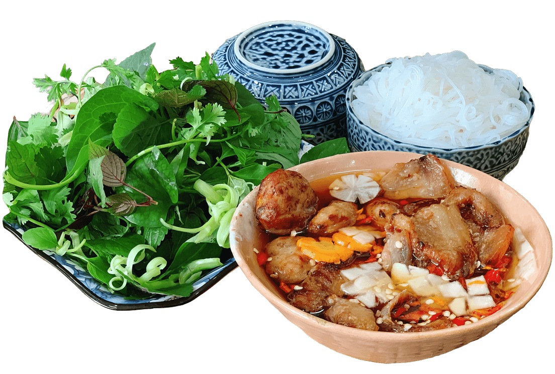Vermicelli Noodles with Grilled Pork Meatballs