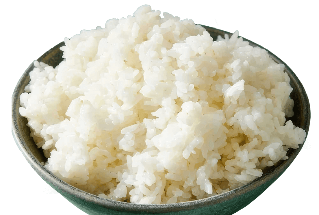 a bowl of white rice